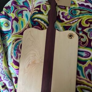 Wooden Cutting Board with Handle. Brand new. Beautiful. Great hostess gift!